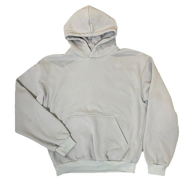 COMFRT Hoodie Medium Stone Grey Cozy Soft Cotton Blend Unisex Oversized EUC - Picture 1 of 5